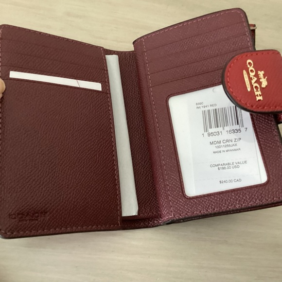 NWT Coach Mini Rowan Crossbody Bag & Matching Wallet Set - Red - Picture 5 of 16